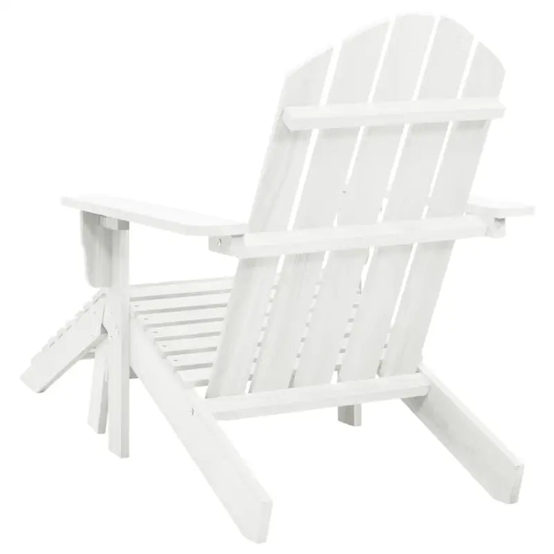 Vintage Houten Tuinstoelen met Voetenbank for Buitenruimte - Tuinstoelen