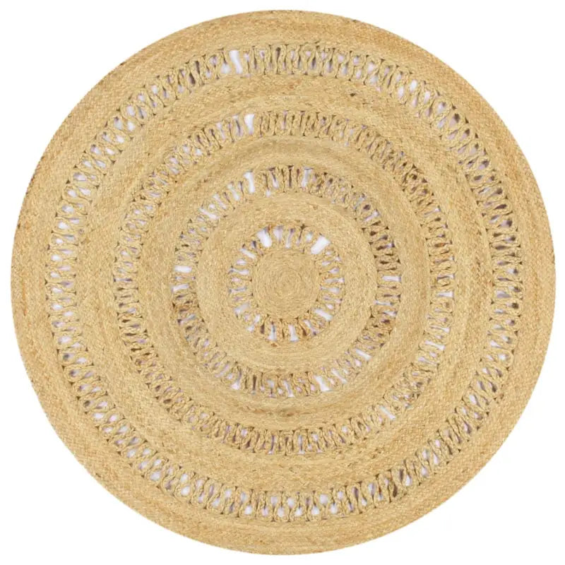 Vloerkleden met gevlochten jute voor een natuurlijke uitstraling - 120 cm - Vloerkleden