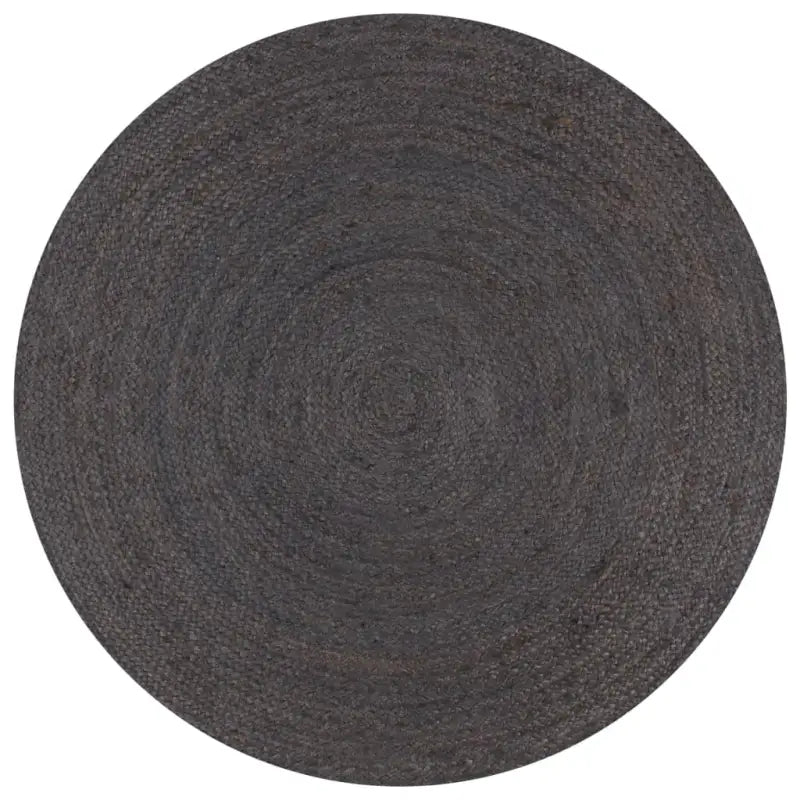 Vloerkleden van gevlochten jute voor een natuurlijke uitstraling - Donkergrijs / 150 cm - Vloerkleden