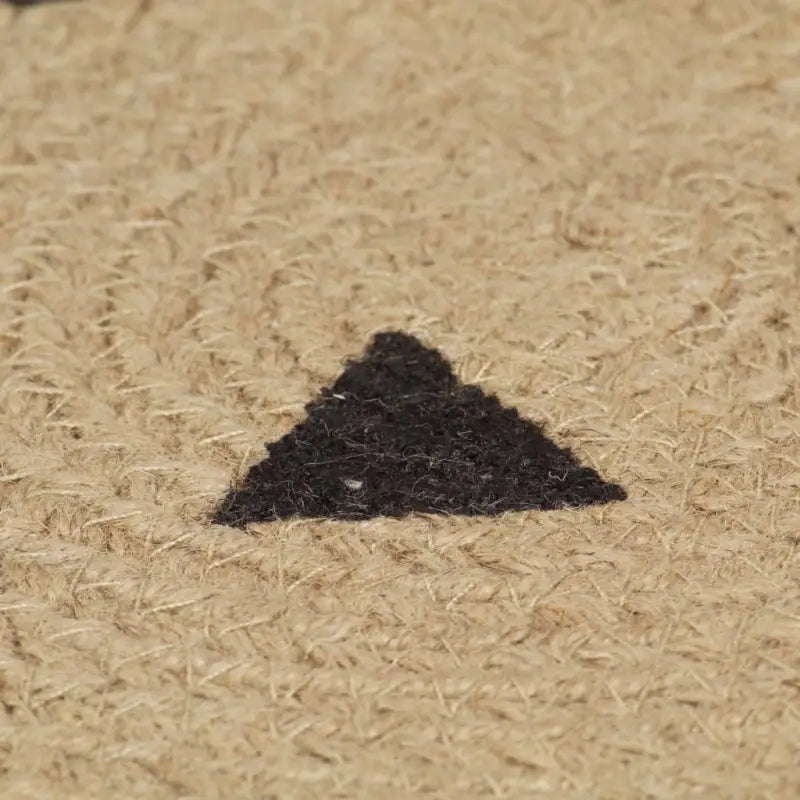 Vloerkleed met driehoek print van gevlochten jute voor een natuurlijke look - Vloerkleden