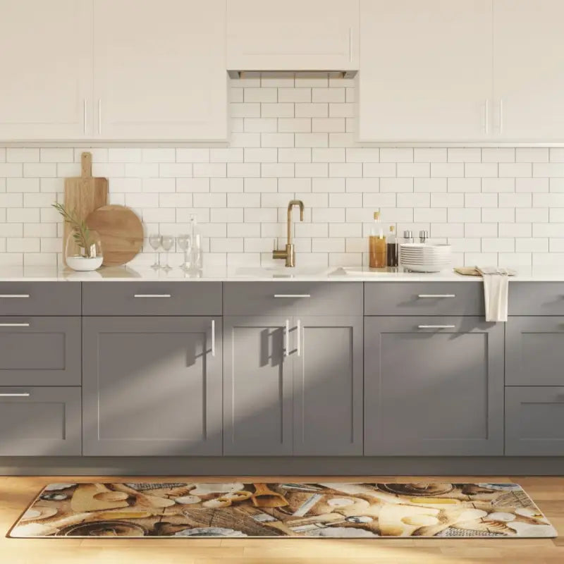 Vloerkleed met levendige kleuren en zacht fluweel voor de keuken - Multikleur - Vloerkleden