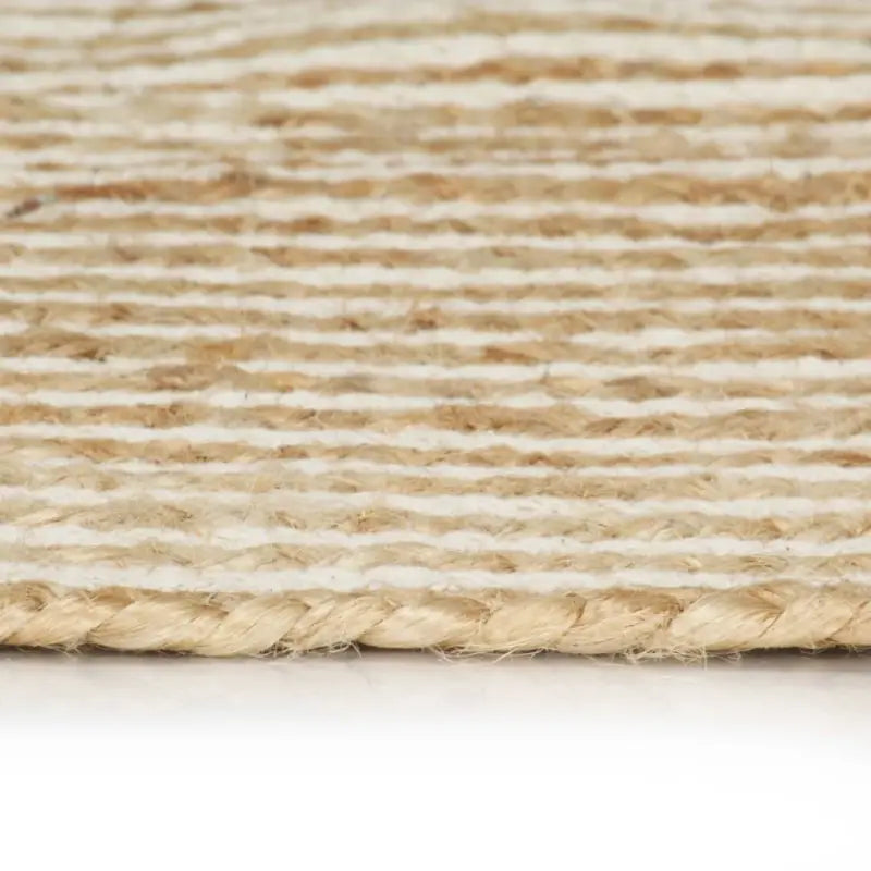 Vloerkleed met spiraal ontwerp van gevlochten jute voor een natuurlijke uitstraling - Vloerkleden