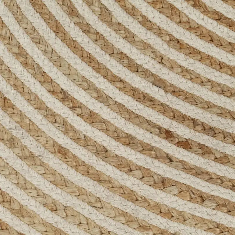 Vloerkleed met spiraal ontwerp van gevlochten jute voor een natuurlijke uitstraling - Vloerkleden
