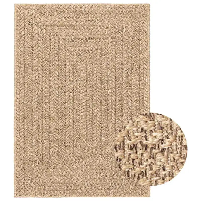 Vloerkleed voor binnen en buiten met gezellige sfeer - Beige / 120 x 170 cm / Rechthoekig - Vloerkleden