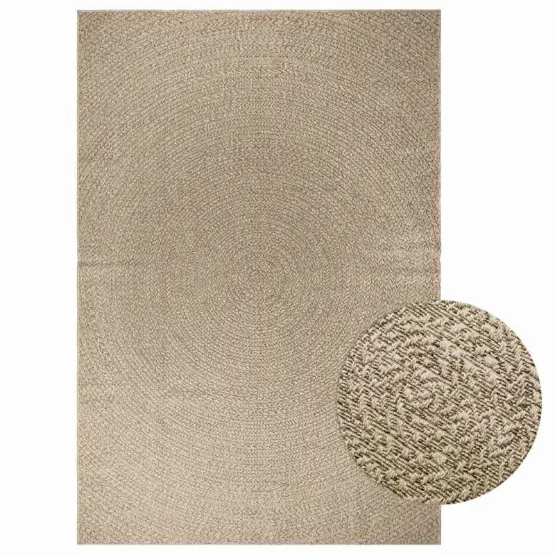 Vloerkleed voor binnen en buiten met gezellige sfeer - Beige / 200 x 290 cm / Rond - Vloerkleden