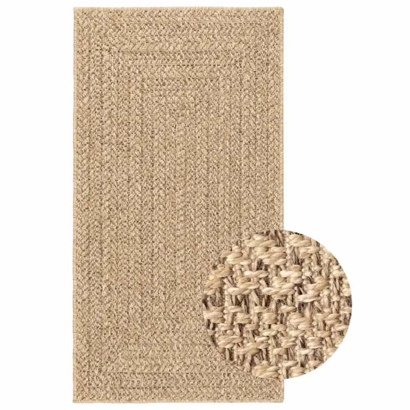 Vloerkleed voor binnen en buiten met gezellige sfeer - Beige / 80 x 150 cm / Rechthoekig - Vloerkleden