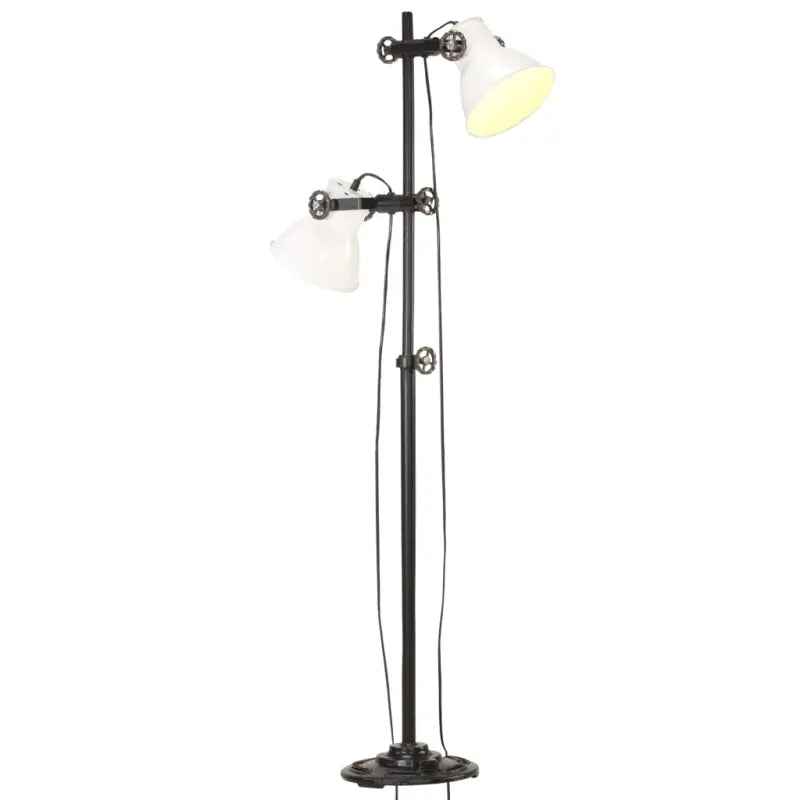 Vloerlamp met industrieel design voor elke woonkamer of slaapkamer - Wit / 1 / 2 - Lampen