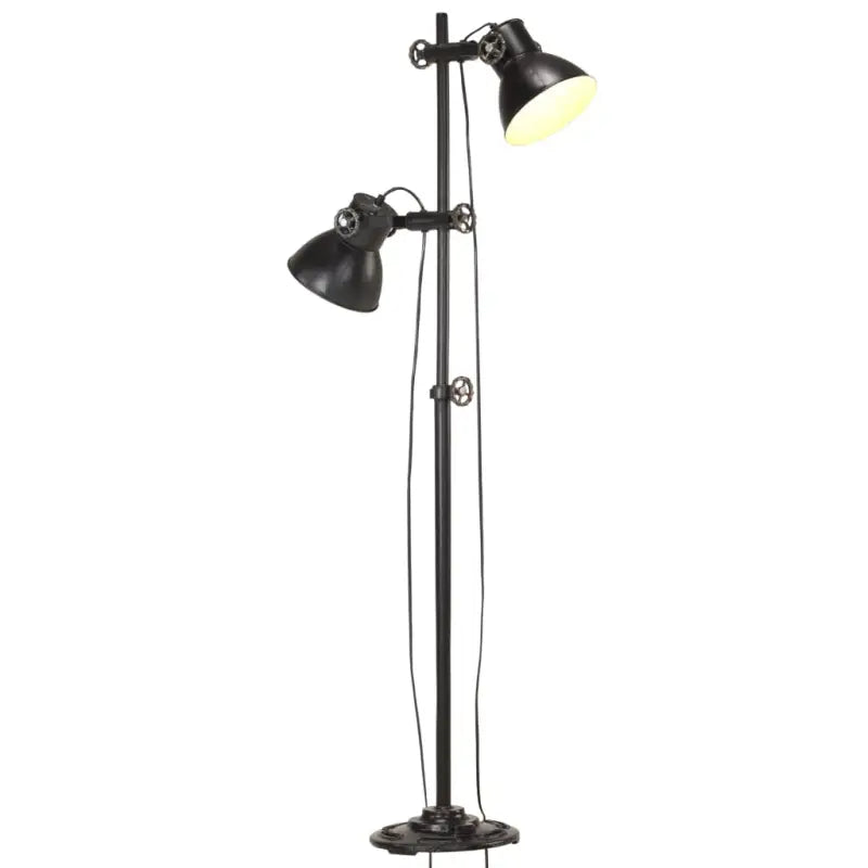 Vloerlamp met industrieel design voor elke woonkamer of slaapkamer - Zwart / 1 / 2 - Lampen