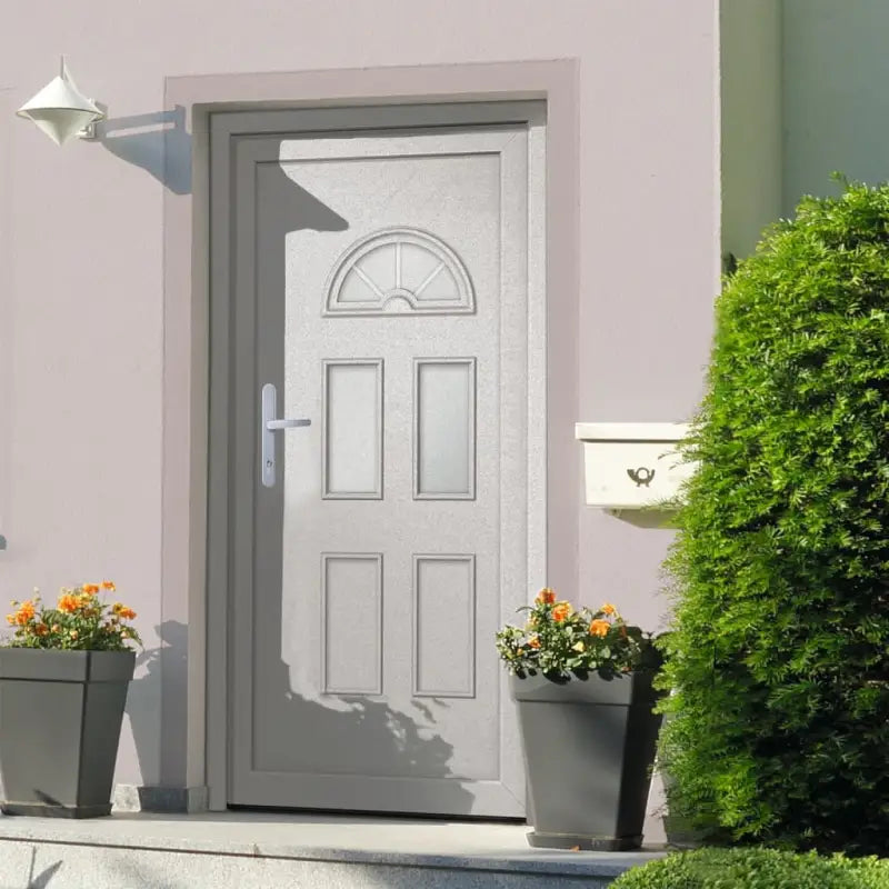Voordeur aluminium met 110x210 cm en duurzame drempel for meer veiligheid - 98 x 198 cm / 1 / Links + duwhandvat