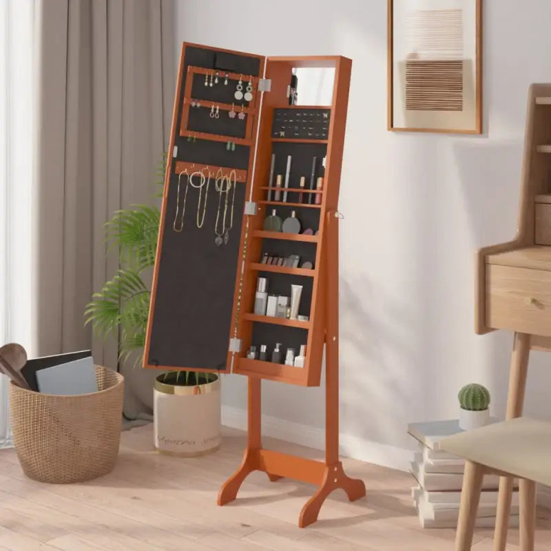 Vrijstaande spiegel met LED-verlichting voor heldere weerspiegeling - Spiegels