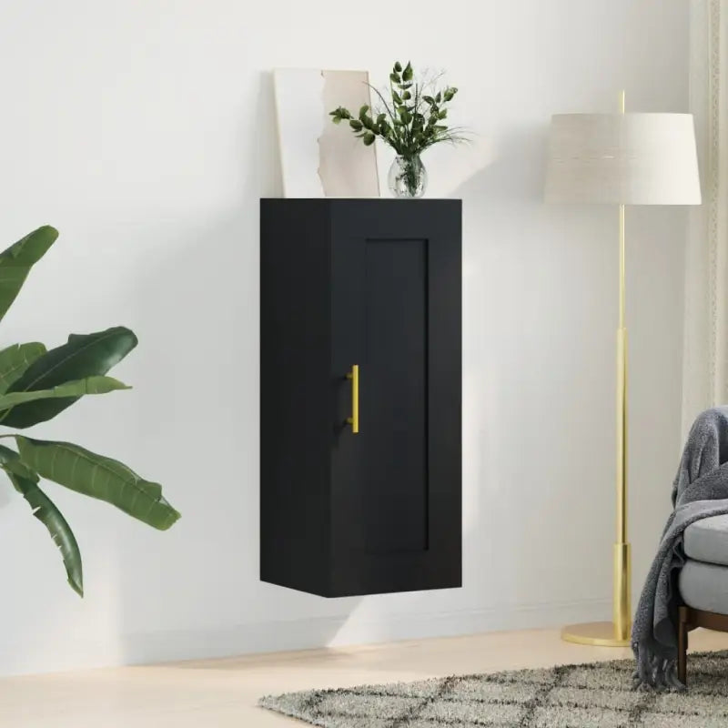 Wandgemonteerde buffetkast van bewerkt hout met elegant ontwerp - Dressoirs & buffetkasten