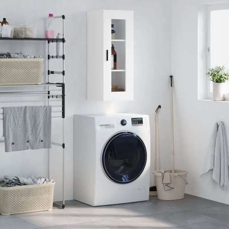 Wandgemonteerde dressoir met duurzaam bewerkt hout en elegant ontwerp - Wit / 1 - Dressoirs & buffetkasten