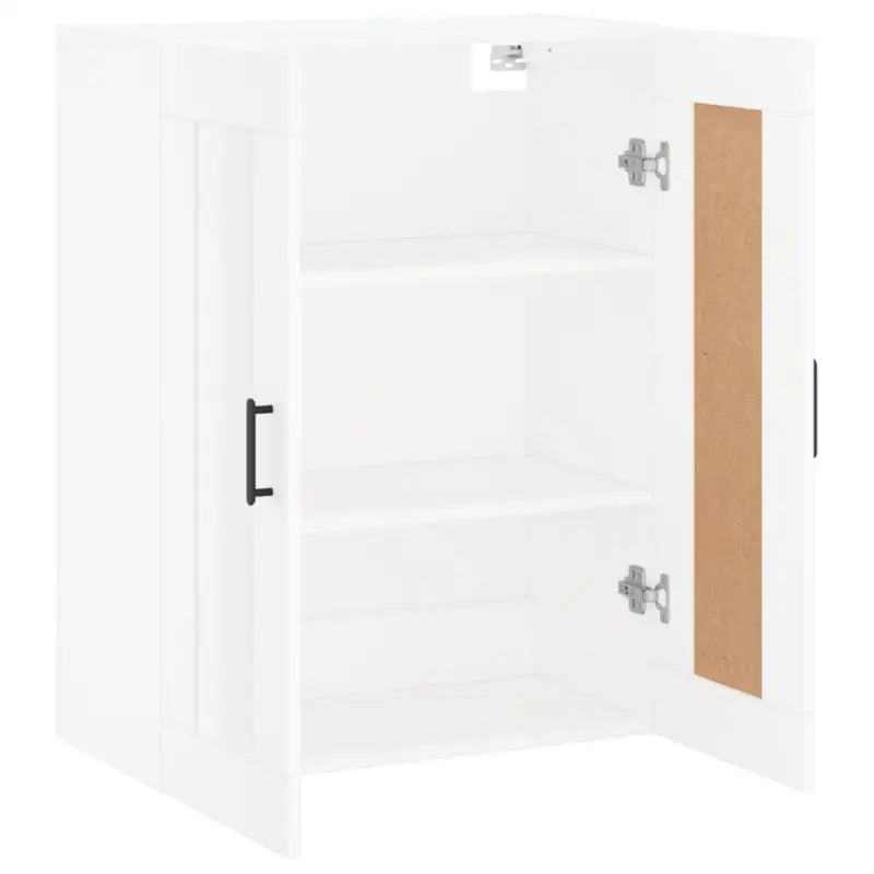 Wandgemonteerde kast van bewerkt hout met elegant en stevig ontwerp - Dressoirs & buffetkasten