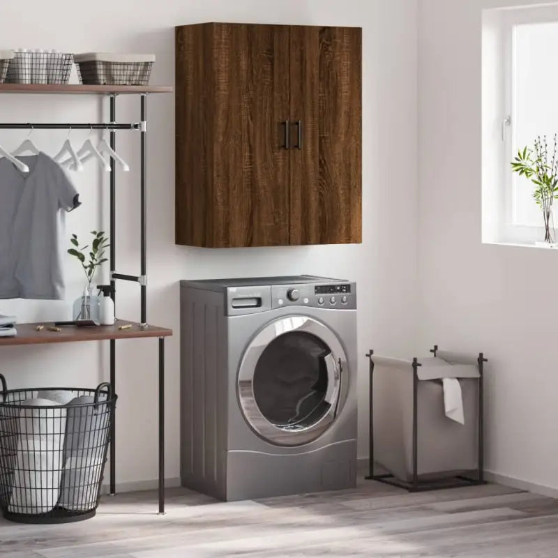 Wandgemonteerde kast van bewerkt hout met elegant ontwerp - Dressoirs & buffetkasten