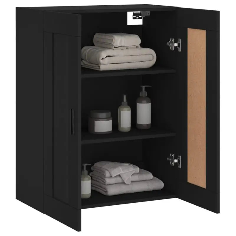 Wandgemonteerde kast van bewerkt hout met elegant ontwerp - Dressoirs & buffetkasten