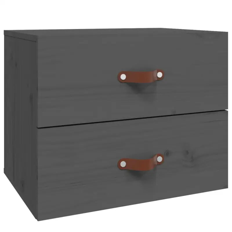 Wandgemonteerde nachtkastje van massief grenenhout met stabiel blad - Opbergkasten & lockerkasten