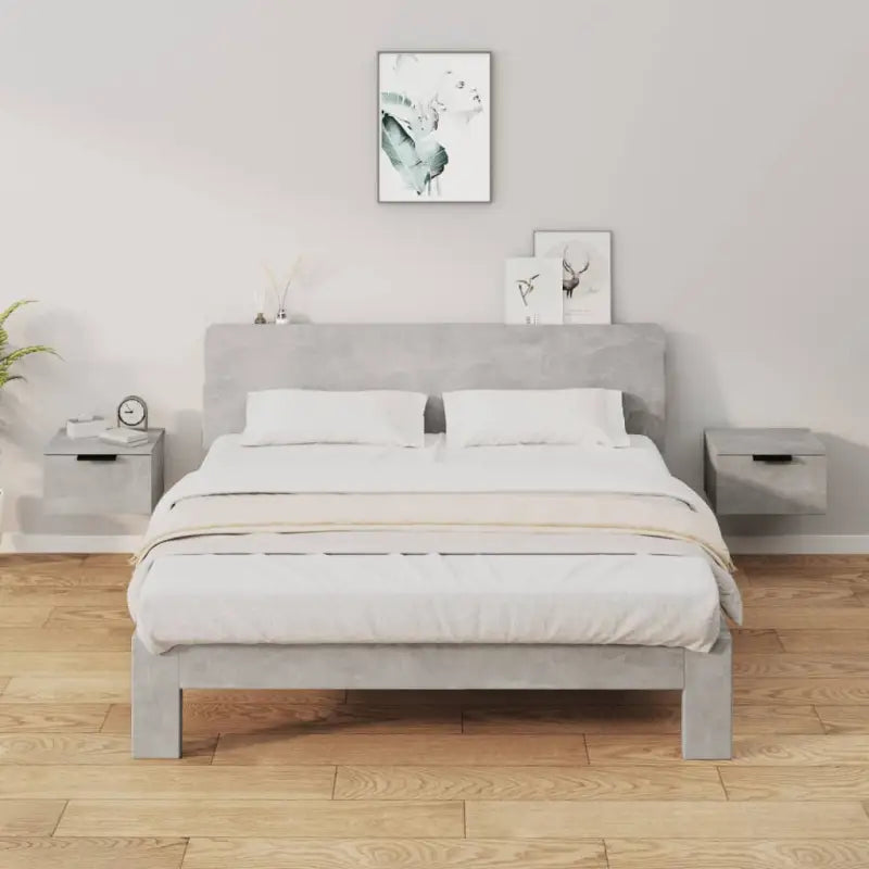 Wandgemonteerde nachtkastjes met stabiel blad en elegant ontwerp - Nachtkastjes