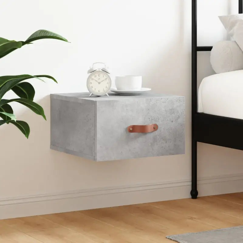 Wandgemonteerde Opbergkast voor Bedroom with Duurzaam Hout - Betongrijs / 1 - Opbergkasten & lockerkasten