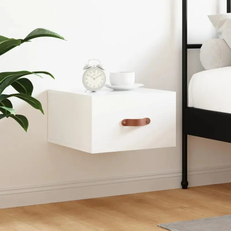 Wandgemonteerde Opbergkast voor Bedroom with Duurzaam Hout - Hoogglans wit / 1 - Opbergkasten & lockerkasten