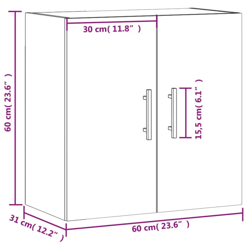 Wandkast van bewerkt hout voor praktische en decoratieve opbergruimte - Opbergkasten & lockerkasten