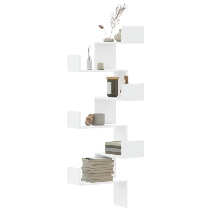 Wandplank van bewerkt hout met gemakkelijk schoon design - Wit / 1 - Wandplanken