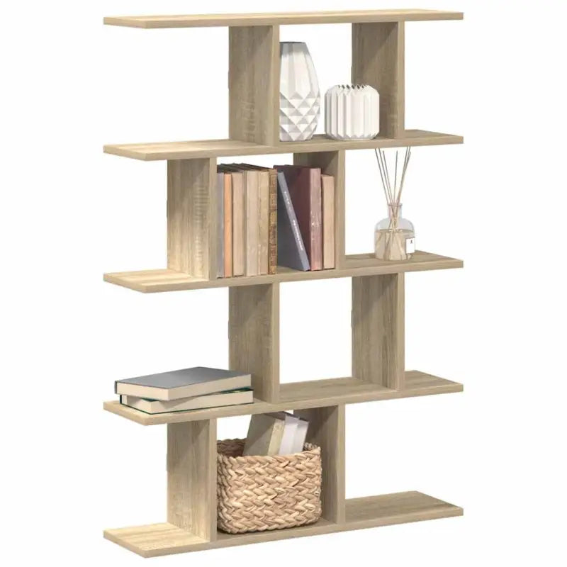 Wandplank van bewerkt hout voor decoratie en praktische opbergruimte - Sonoma eiken / 1 - Wandplanken