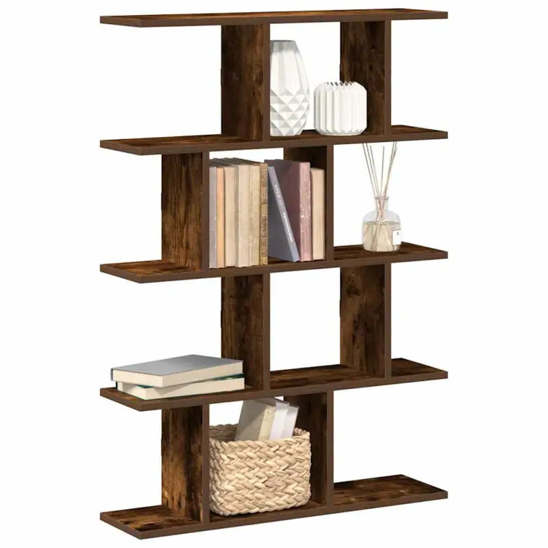 Wandplank van bewerkt hout voor decoratie en praktische opbergruimte - Gerookt eiken / 1 - Wandplanken