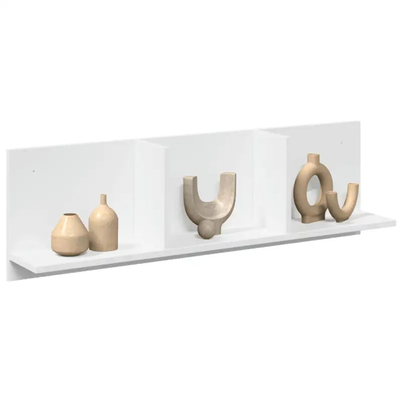 Wandplank van bewerkt hout voor een duurzame en praktische interieurstijl - Wit / 100 x 16.5 x 30 cm / 1 - Wandplanken