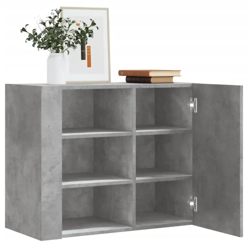 Wandplank van bewerkt hout voor een stijlvolle en praktische inrichting - Betongrijs / 1 - Wandplanken