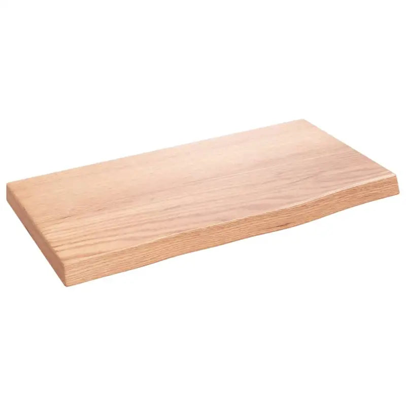 Wandplank van massief eikenhout met natuurlijke rand voor extra opbergruimte - Wandplanken