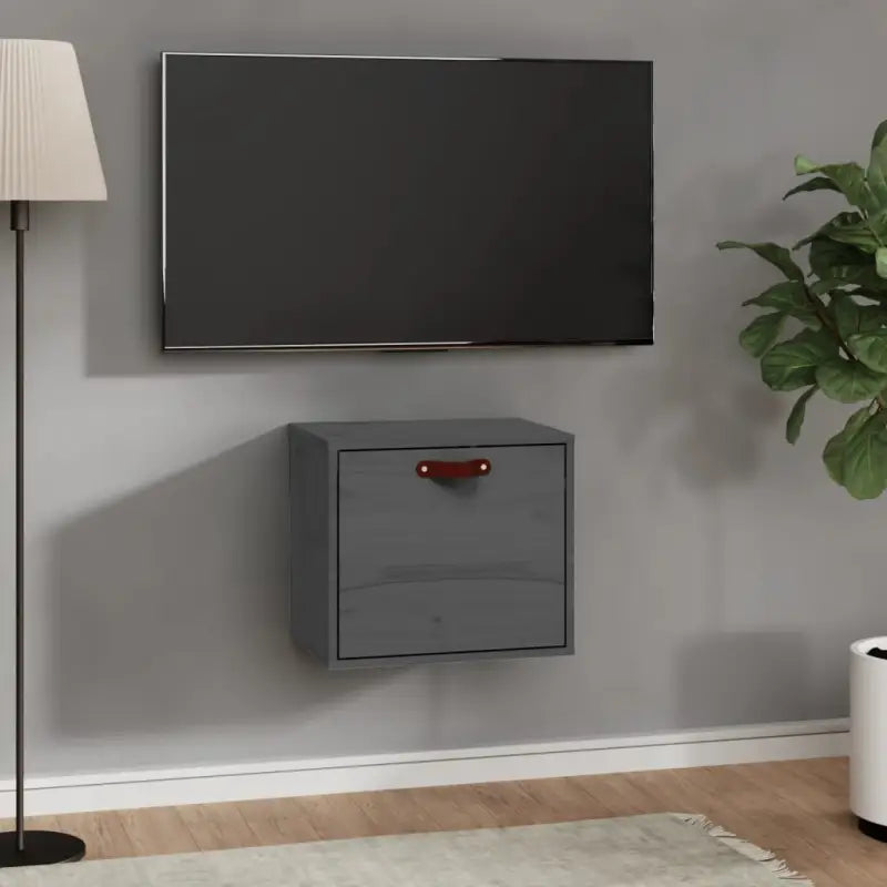 Wandplank van massief grenenhout voor een rustieke uitstraling - Grijs / 1 - Wandplanken