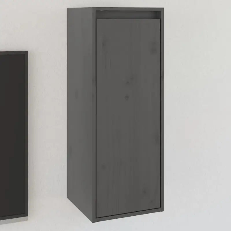 Wandplank van massief grenenhout voor inrichting en televisiegebruik - Grijs / 1 - Wandplanken