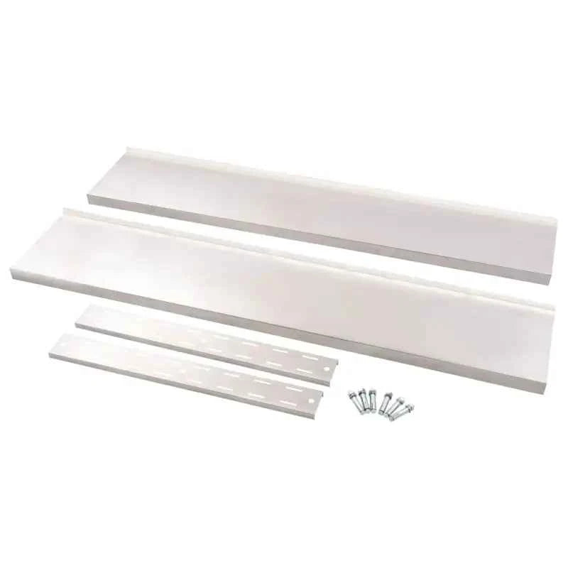 Wandplank van roestvrij staal voor extra keukenopslag