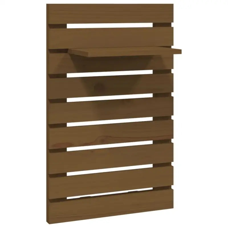 Wandplanken met massief grenenhout voor elegante muurbevestiging - Honingbruin / 2 / 1 - Wandplanken
