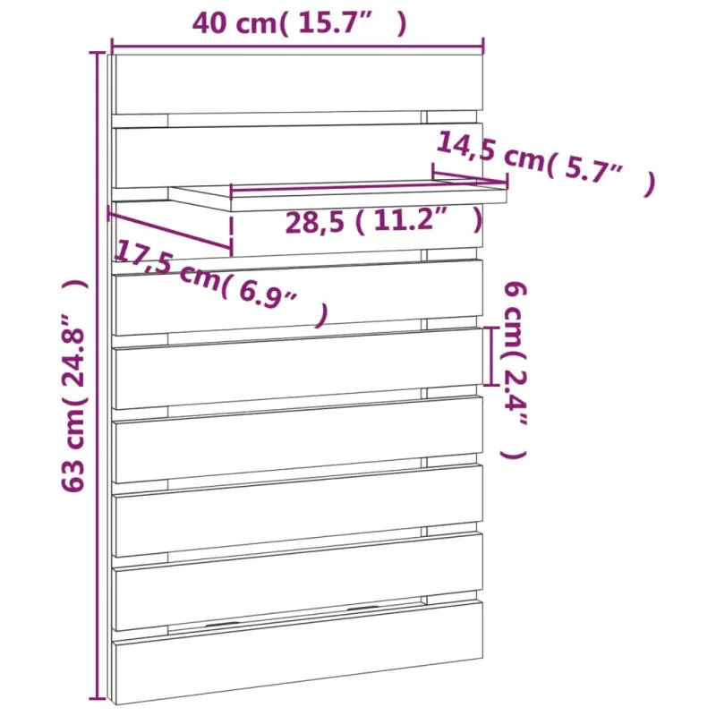 Wandplanken met massief grenenhout voor elegante muurbevestiging - Honingbruin / 2 / 1 - Wandplanken
