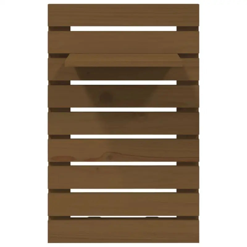 Wandplanken met massief grenenhout voor elegante muurbevestiging - Honingbruin / 2 / 1 - Wandplanken