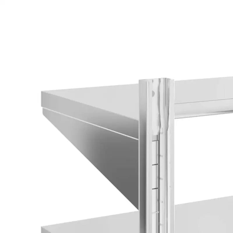 Wandplanken met verhoogde randen van roestvrijstaal for een duurzaam ontwerp - Wandplanken