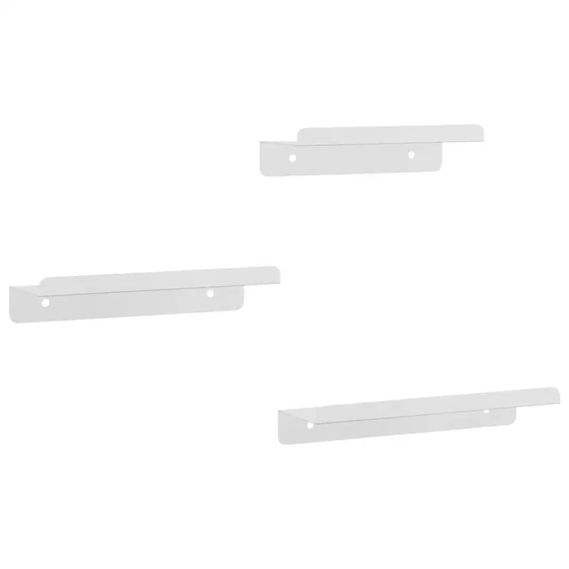 Wandplanken met verhoogde randen voor een stijlvol en stevig design - Zilver / 1 - Wandplanken