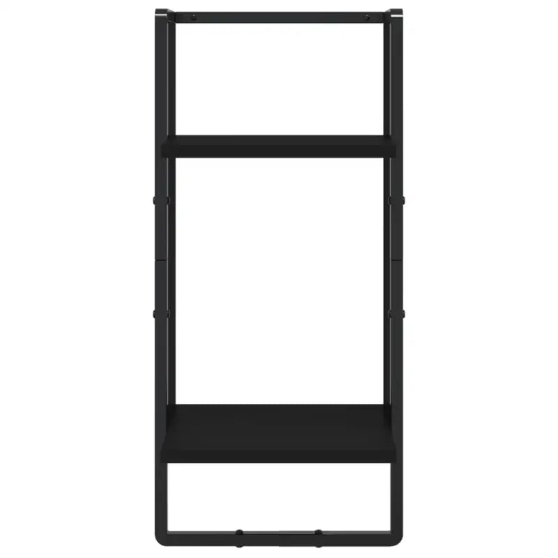 Wandplanken van bewerkt hout voor stijlvolle en stabiele muurverlichting - Zwart / 4 / 1 - Wandplanken