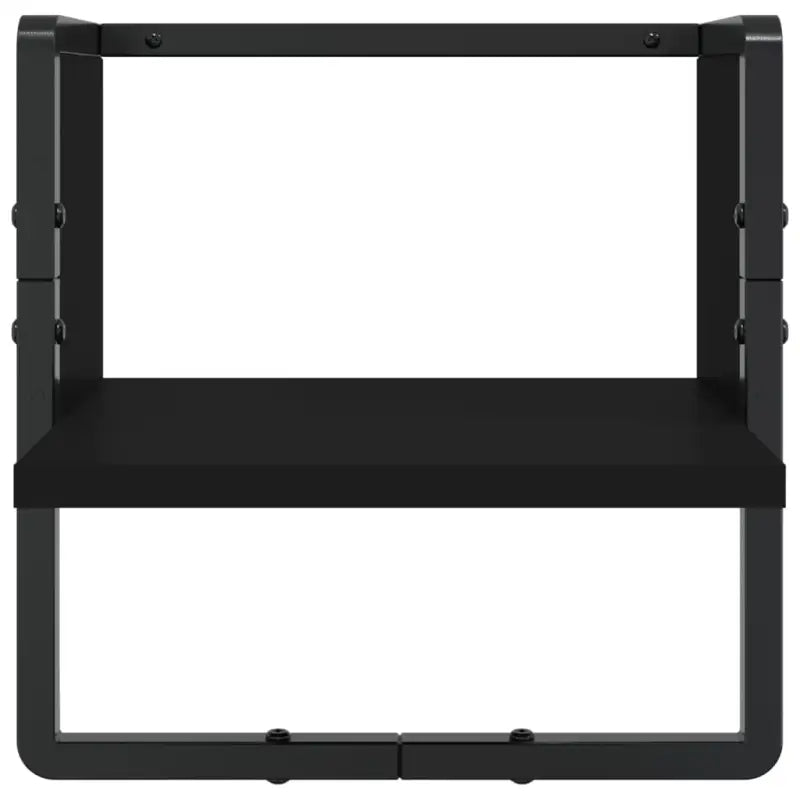 Wandplanken van bewerkt hout voor stijlvolle en stabiele muurverlichting - Zwart / 4 / 1 - Wandplanken