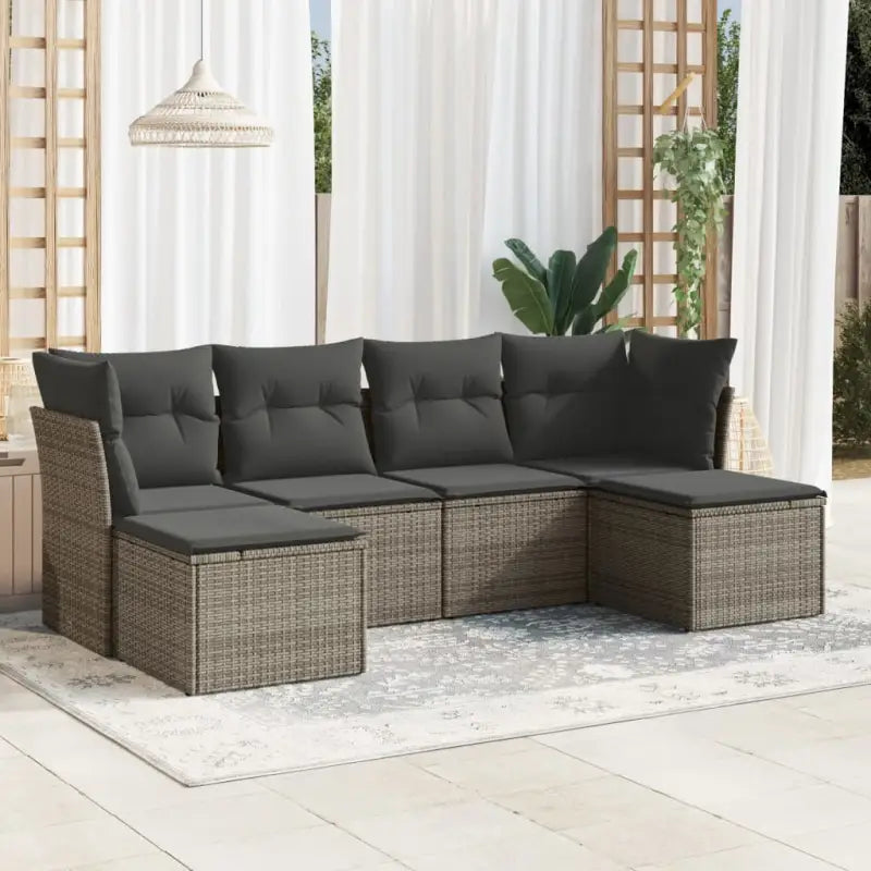 Waterdichte tas en zwart materiaal voor tuinsets met gepoedercoat staal - Grijs / Zonder tafel - Tuinsets