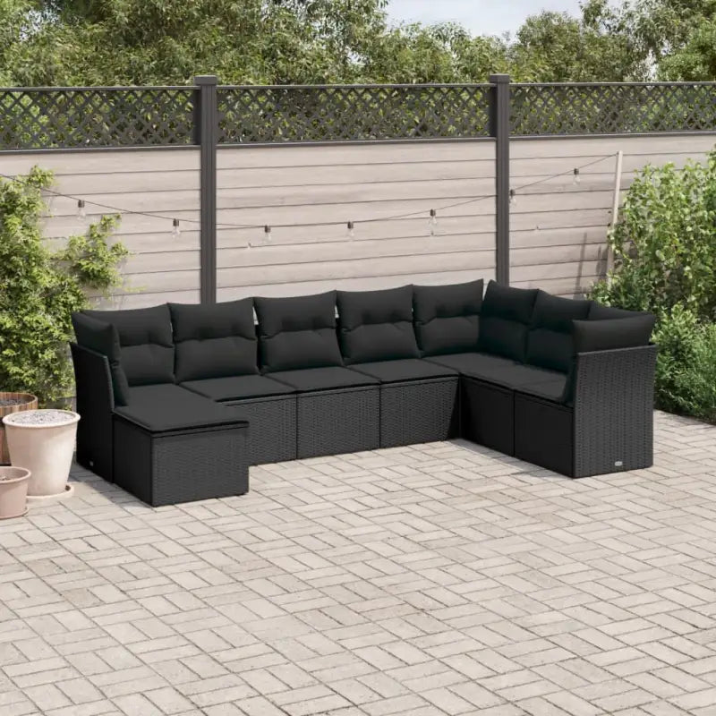 Waterdichte tas voor loungeset in zwart materiaal en gepoedercoat staal - Tuinsets