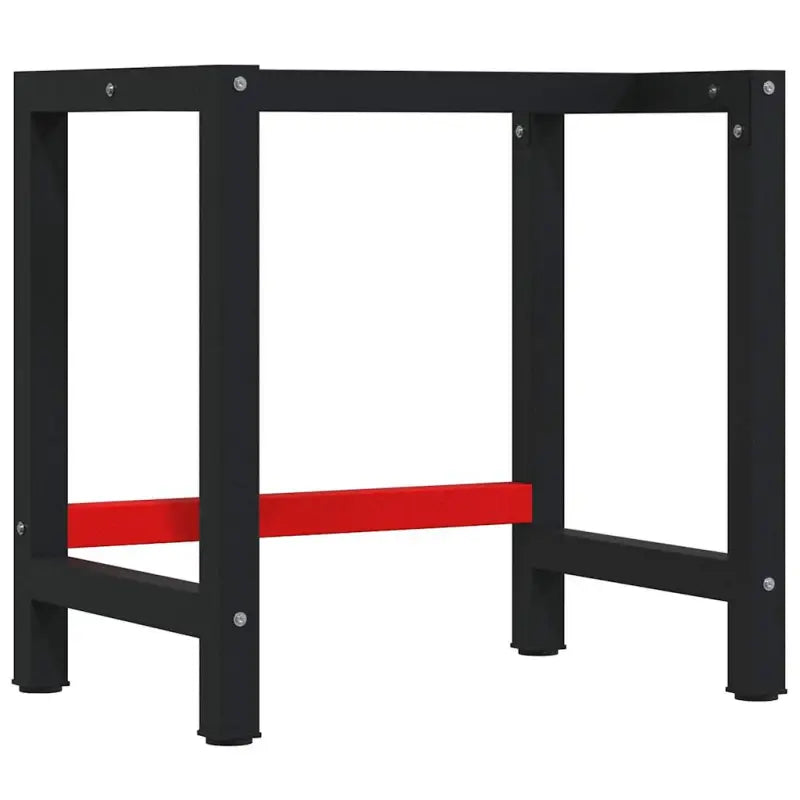 Werkbank met massief eikenhout en gepoedercoat metaal voor groot werkgebied - Werkbanken