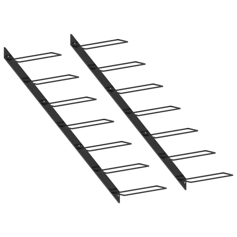 Wijnrek voor aan de muur levering bevat trendy modern design - Wijnrekken