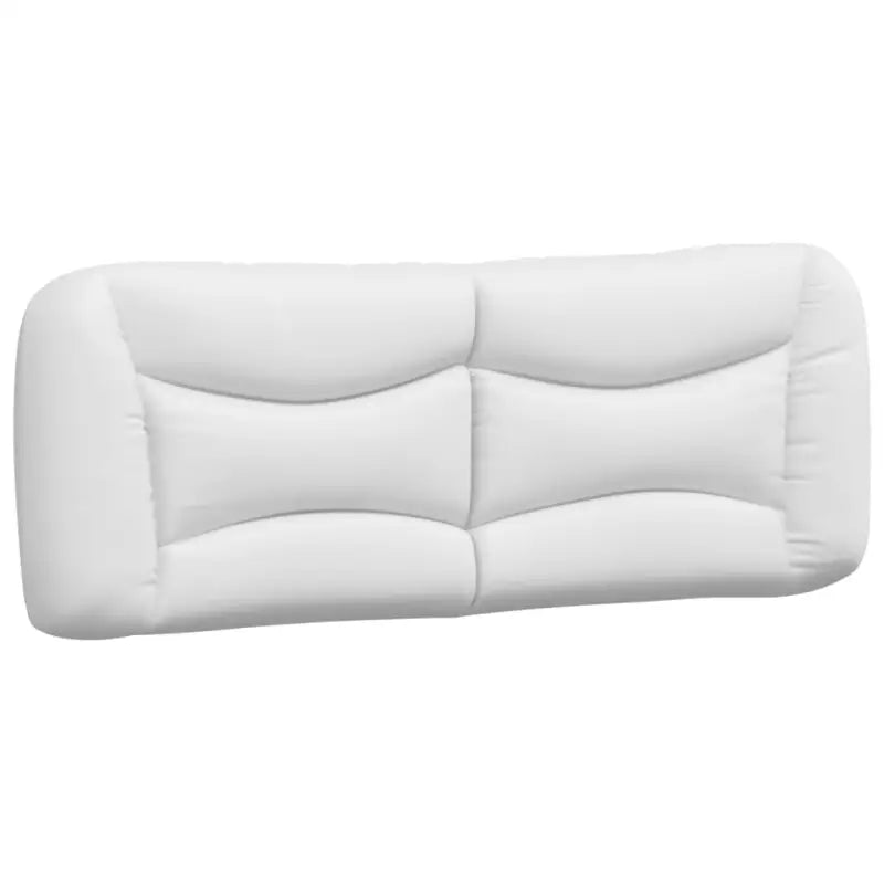 Wit materiaal bed met multiplex lattenbodem en 22d pu-schuim matras - Bedden & bedframes