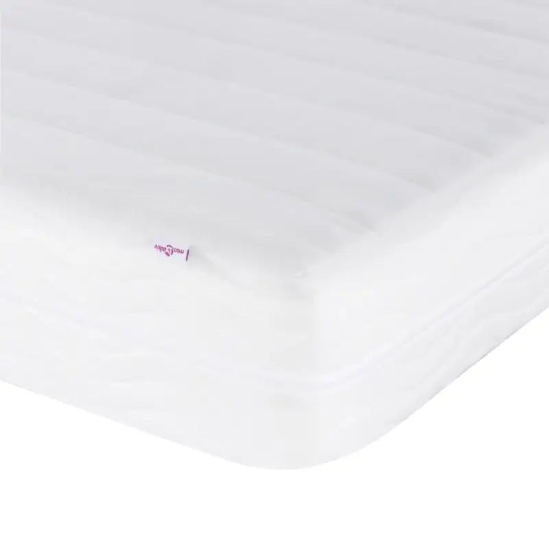 Wit materiaal bed met multiplex lattenbodem en 22d pu-schuim matras - Bedden & bedframes