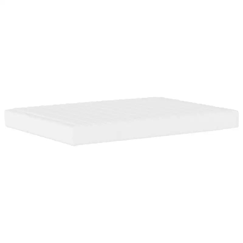 Wit materiaal bed met multiplex lattenbodem en 22d pu-schuim matras - Bedden & bedframes