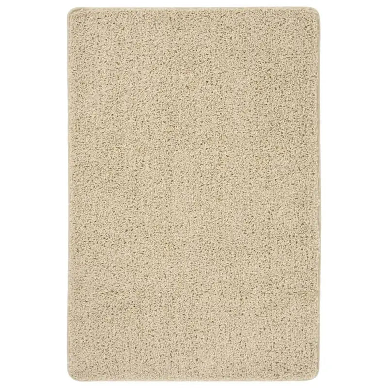 Zacht vloerkleed voor warmte en decoratie in je interieur - Crème / 140 x 200 cm - Vloerkleden