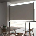 Zijdescherm voor terras en balkon met zon- en windbescherming - Grijs / 140 x 300 cm / 1 - Parasols en zonneschermen