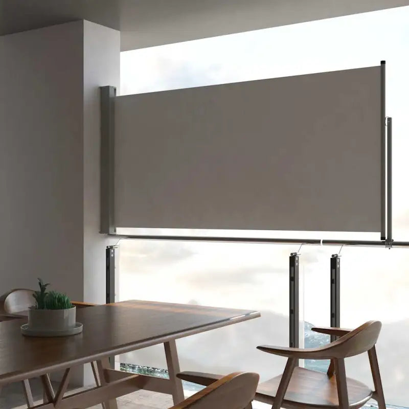Zijdescherm voor terras en balkon met zon- en windbescherming - Grijs / 120 x 300 cm / 1 - Parasols en zonneschermen